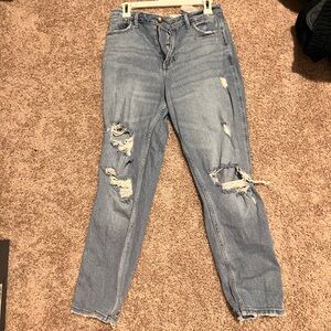 Hollister Light Blue Distressed Jeans